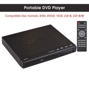 Lecteur DVD225 Home DVD Player DVD VCD Disc Player Digital Multimedia Player AV Sortie avec télécommande pour TV VCD MP3 DVD lecteur