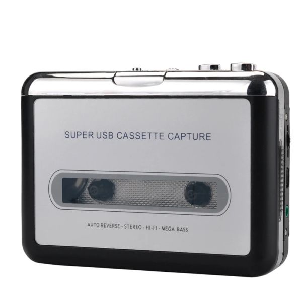 Lecteur EZCAP218 USB Cassette Player Tape to PC Old Cassette to MP3 Converter Audio Recorder Capture Walkman avec Auto Reverse