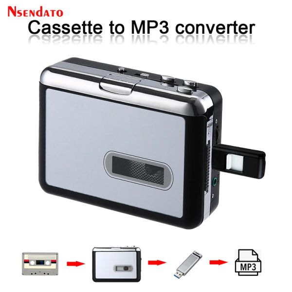 Lecteur EZCAP231 USB Cassette Tape Music Audio Player To MP3 Converter USB cassette lecteur capture Enregistreur à USB Flash Drive No PC