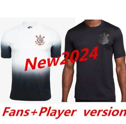 Fans de joueurs 2024 Jerseys de football Paulinho Corinthian Yuri Alberto Gustavo Giuliano Garro Caetano Wesley Cassio Football 24 25 Corinth Men Shirts 999