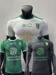 Fans des joueurs Version 2023 2024 Al-Ahli Saudi Mahrez Soccer Jerseys Firmino Saint-Maximin Kessie Gabriel Veiga MJehd Ibanez Nabit Demiral 23 24 Football Shirt