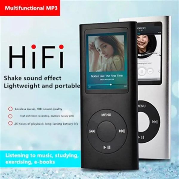 Lecteur MP3 Bluetooth de quatrième génération pour étudiant, lecteur de musique universel sans perte, ultra-mince 64G, carte baladeur multifonctionnelle Portable MP4