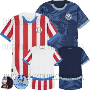 2024 Paraguay voetbalshirt 2024 Copa America Camisa Home Away voetbalshirt Kit maat S-4XL