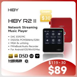 Player Hiby R2 II / R2 Gen 2 Audio Hifi Music Player MP3 USB C DAC Bluetooth Wifi MQA DSD128 DLNA AirPlay Tidal FM Radio con MIC Ebook