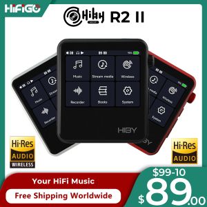 Speler Hiby R2 Ii/r2 Gen 2 draagbare mp3 Bluetooth-muziekspeler USB Dac Wifi Mqa Ldac Dsd Airplay Mini Walkman huurt audiospeler