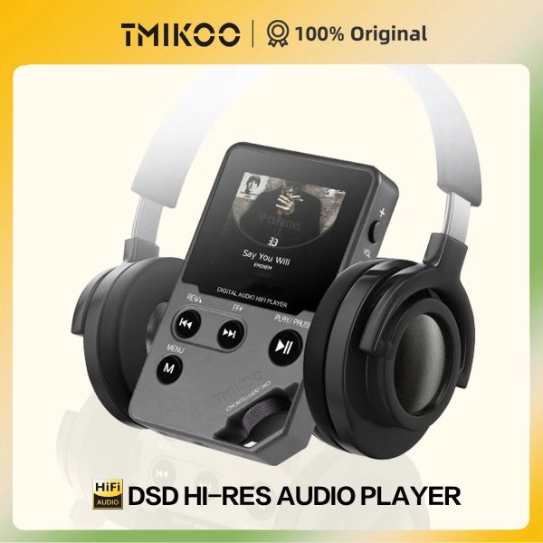 Reproductor Reproductor de MP3 HiFi con Bluetooth, Reproductor de música Digital portátil, Reproductor FLAC sin pérdidas DSD, Reproductor de Audio de Alta resolución Compatible con hasta 128 GB