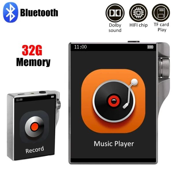 Lecteur Lecteur de musique HiFi de haute qualité Master Band Grade fièvre son DSD256 dur décodé sans perte 32GB rétro Bluetooth tactile lecteur MP3