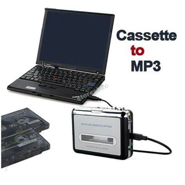 Reproductor de cinta caliente a PC USB Cassette MP3 CD Convertidor de archivos Captura Reproductor de música de audio digital