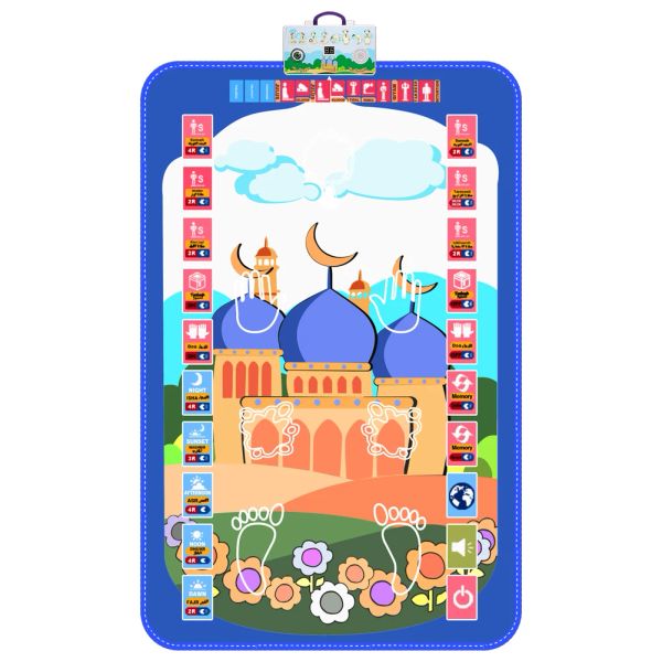 Joueur Islamic Interactive Prayer tapis musulman tapis musulman pour les enfants adorer salat Salat Musallah Praying Mats Electronic Digital Enceintes d'enceintes numériques Kid