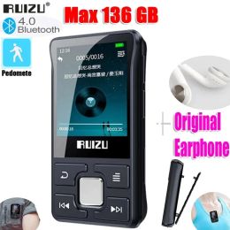Le joueur dernier original Ruizu X55 Sport Bluetooth MP3 Player 8 Go Clip mini avec support d'écran FM, enregistrement, ebook, horloge, podomètre