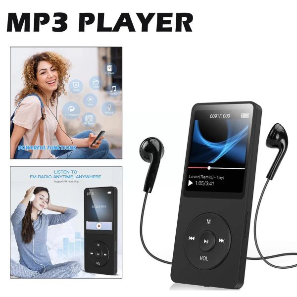 Reproductor Mini Mp3/MP4 Bluetoothcompatible multifuncional Ebook memoria estéreo grabación música FM reproductores tarjeta Radio C4M6