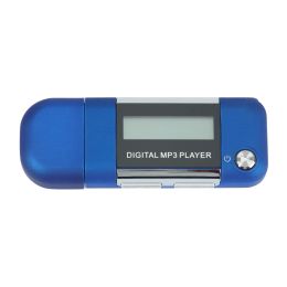 Lecteur Mp3 4 Go, disque U, lecteur de musique, prend en charge la batterie AAA remplaçable, enregistrement (bleu)