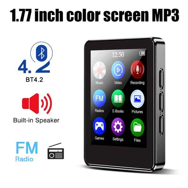 Lecteur Lecteur MP3 Bluetooth 4.2 plein écran baladeur Portable Sport HIFI lecteur de musique Mp4 lecteur vidéo FM Radio Ebook enregistreur Mp3 Mp4