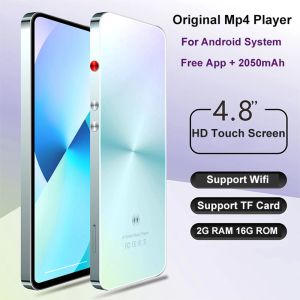 Speler meerdere taal mp3 muziekspeler spreker voor Android Google Play Touch Screen WiFi 16GB MP4 Video Player FM Radio Recorder