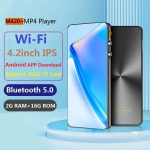 Player Nouveau M420 + Android Wifi Mp4 lecteur Bluetooth 5.0 Google Play 4.2 pouces écran tactile lecteur vidéo de musique avec haut-parleurs Radio Fm