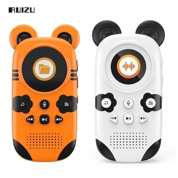 Reproductor Nuevo RUIZU X30 X31 Bluetooth 5.0 Reproductor de MP3 1.5 pulgadas 16G Mini MP3 lindo para niños Compatible con tarjeta TF, Radio FM, Grabación, Reloj despertador