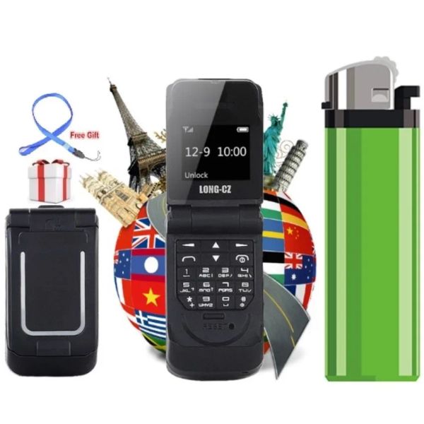 Lecteur le plus récent LONGCZ J9 voix magique composeur Bluetooth mini carte à rabat téléphone mp3 FM mini cellule Bluetooth 3.0 écouteur le plus petit mini téléphone