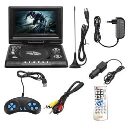 Lecteur portable de 7,8 pouces TV Home Car DVD Player HD VCD CD MP3 HD EVD Player avec TV / FM / USB / Game FunctionEU PLIG