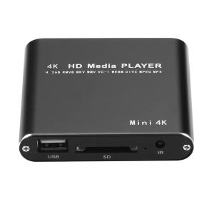 Lecteur Portable Mini Full HD 4K lecteur multimédia prise en charge disque dur clé USB carte SD 2K 1080P TV Box lecture automatique annonce vidéo MP3 PPT lecteurs