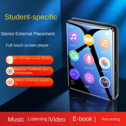 Lecteur portable mp3 lecteur Bluetooth 5.2 Full écran Walkman Sport Hifi stéréo Étudiant Music Player MP4 Video Player FM / Ebook / Recorder