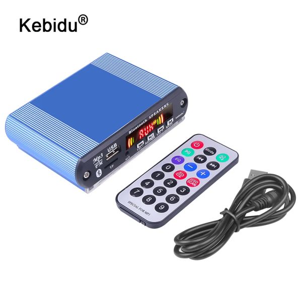 Reproductor de grabación Bluetooth5.0 receptor 5V Kit de coche reproductor MP3 tablero decodificador pantalla a Color Radio FM TF USB 3,5 Mm Audio auxiliar para Iphone