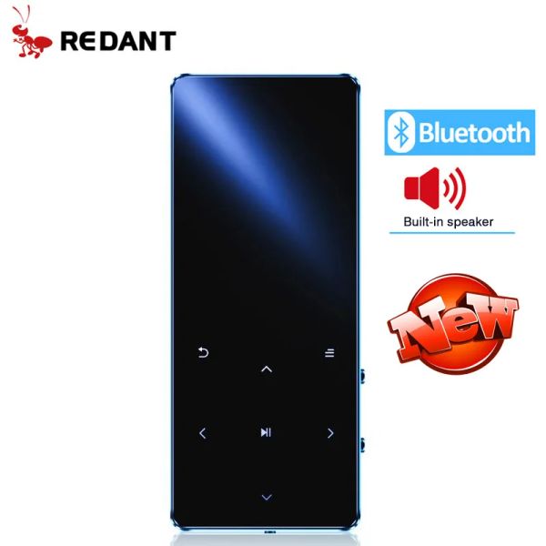 Lecteur REDANT lecteur MP4 bluetooth mp3 mp4 lecteur de musique portable MP4 média mince avec touches tactiles de 1,8 pouces radio fm vidéo Hifi MP 4 16 Go