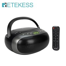 Speler Retekess TR634 CD Player Boombox Portable FM Stereo Radio CD Player Bluetooth USB LED Display Remote voor Senior Home