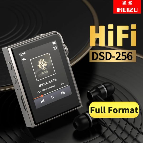 Lecteur RUIZU A58 lecteur MP3 lecteur de musique HiFi DSD256 décodage sans perte baladeur Support EQ égaliseur chronomètre carte TF