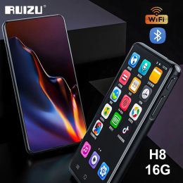 Player Ruizu H8 New Bluetooth Music Video Player with Android System 5.1 Connect Wifi 16gb Walkman Support App Study Mp3 for Student