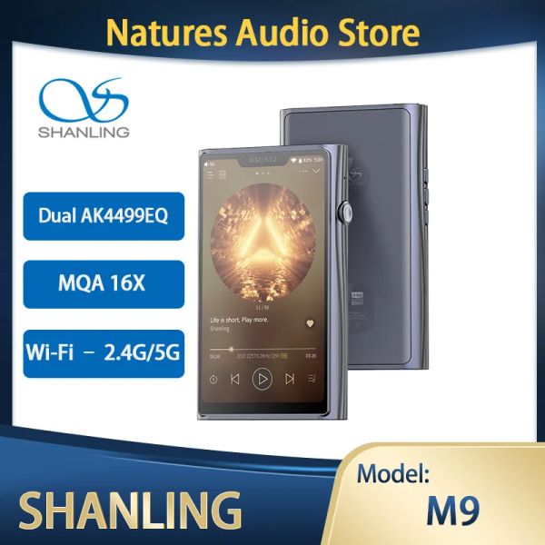 Lecteur SHANLING M9 lecteur HIFI Portable ampli MP3 double AK4499EQ puce DAC Qualcomm Snapdragon 665 MQA 16X DLNA/Airplay Bluetooth 5.0 LDAC