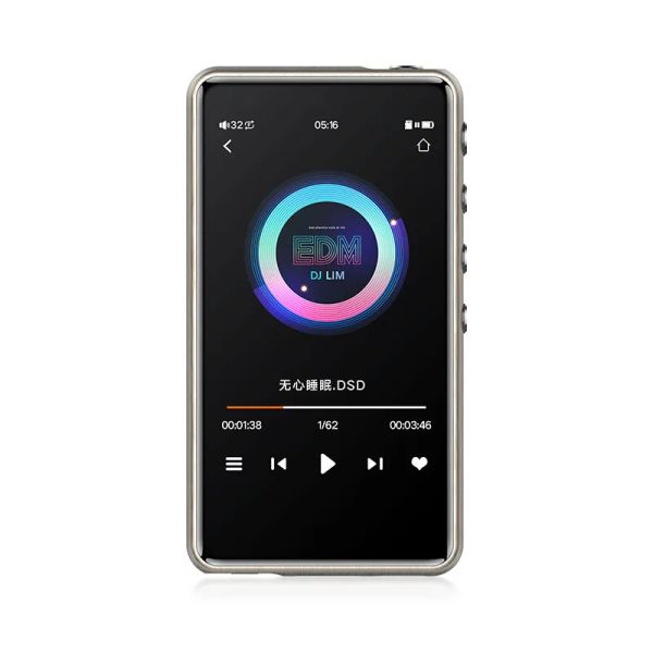 Reproductor Reproductor de música inteligente sin pérdidas MP3 inalámbrico Bluetooth DSD256 Decodificación sin pérdidas Walkman Pantalla grande Reproductor de transmisión OTG táctil