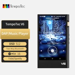 Player TempoTec V6 DAP Android HIFI Music Player MP3 Portable Dual AK4493SEQ DAC DSD512 WIFI TwoWay Bluetooth MQA TIDAL Spotify