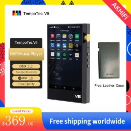 Lecteur TempoTec V6 DAP Android lecteur de musique HIFI MP3 Portable double AK4493SEQ DAC DSD512 WIFI bidirectionnel Bluetooth MQA marée Spotify