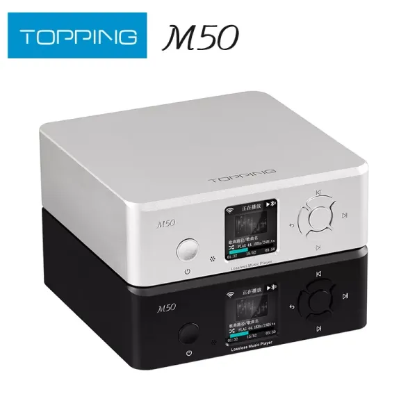 Reproductor TOPPING M50 Reproductor de música digital compatible con DSD256 PCM 24bit384kHz Receptor Bluetooth HiFi con control remoto