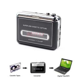 Lecteur USB Cassette lecteur enregistreur capture stéréo Audio Music Player Tape Cassette to mp3 Converter avec haut-parleur