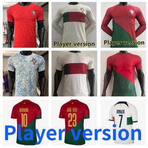 22 23 24 25 Portugal JOAO FELIX maillots de football RUBEN NEVES BRUNO RONALDO FERNANDES 2024 2025 maillot de football DIEGO J. Otavio uniforme à manches longues version joueur