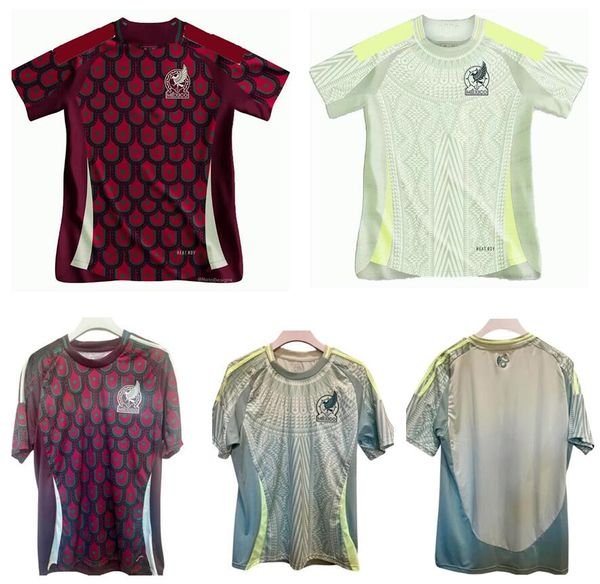 2024 2025 Maillot de football Mexique 24 25 RAUL CHICHARITO LOZANO DOS SANTOS domicile et extérieur hommes ensembles uniformes de chemise de football