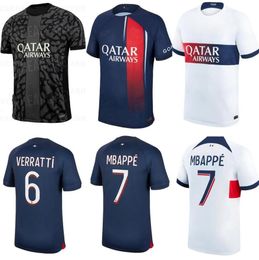 S-4XL 2023 2024 voetbalshirts Maillot de voet MBAPPE HAKIMI LEE KANG IN RAMOS 23 24 ASENSIO hommes enfants kinderen KIT vierde KIMPEMBE Hernandez voetbalshirt