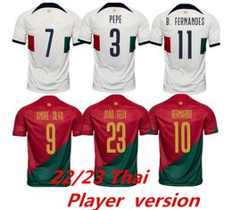 Player Version 2022 Soccer Jersey Portugais Bruno Fernandes Diogo J. Danilo Portuguesa Retro 2022 JOAO FELIX FOOTBALL Shirt Bernardo 2023 Portuyser Men 999
