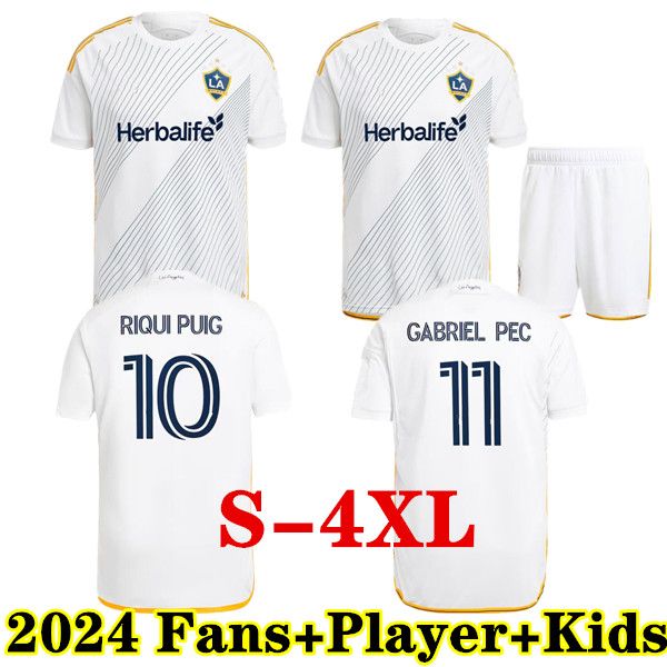 S-4XL Fan Player Version 2024 Maillots de football LAFC 24 25 RIQUI PUIG GABRIEL PEC KAYE ROSSI Los Angeles FC LA GALAXY CHICHARITO Chemises de football hommes enfants
