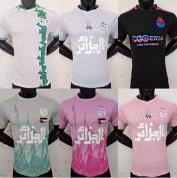 Version du joueur 2024 2025 Algérie Maillots de football spéciaux MAHREZ Argelia 24 25 ATAL FEGOULI BRAHIMI SLIMANI BOUNEDJAH BELAILI maillot de football