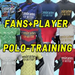 Versión del jugador 23 24 G.JESUS SAKA camisetas de fútbol SMITH ROWE ODEGAARD TROSSARD KIWIOR TOMIYASU ArSen MARTINELLI 2023 2024 camiseta de fútbol Traning ICON Portero POLO