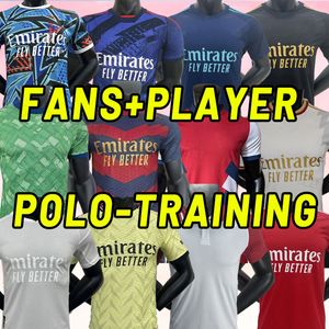 Spelerversie 23 24 G.JESUS voetbalshirts RICE SMITH ROWE THOMAS MARTINELLI TIERNEY 2023 ODEGAARD SAMBI FABIO VIEIRA SALIBA HAVERTZ Traning ICON Keeper POLO