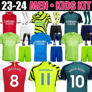 Ensemble adulte 23 24 maillots de football SAKA SMITH ROWE GK MARTINELLI 2023 2024 maillot de football Kit homme ODEGAARD Nketiah G.JESUS ZINCHENKO SALIBA RICE HAVERTZ J.TIMBER