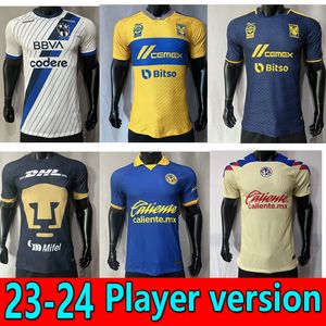 Spelerversie LIGA MX Club America voetbalshirts R.MARTINEZ Monterrey R.FUNES Tigres UANL GIGNAC UNAM SALVIO 2203 2024 D.VALDES shirt Voetbaluniform heren tops