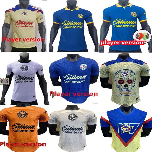 Version du joueur LIGA MX Club America Soccer Jerseys R.MARTINEZ Monterrey R.FUNES Tigres UANL GIGNAC UNAM SALVIO 23/24 D.VALDES chemise Football uniforme hommes hauts