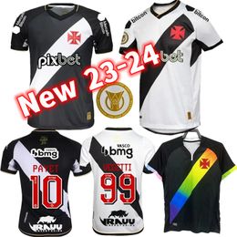 23 24 Vasco Da Gama Voetbalshirts 2023 2024 Thuis Uit Alex Teixeira Medel Marlon Gomes PAYET MORATO SEBASTIAN LGBTQIA Heren Voetbalshirts