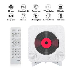 Lecteur mural LED lecteur CD son Surround Radio FM Bluetooth USB disque MP3 lecteur de musique Portable télécommande haut-parleur stéréo maison