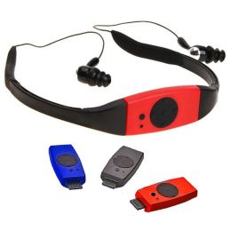 Lecteur étanche IPX8 MP3 Sound stéréo Sound 4G / 8G casque nage de surf Cycling Sport Headset Music Player