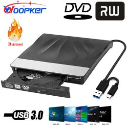 Joueur Woopker DVDRW Player B08 Brûleur de cdport portable Typec Plugor et lire le lecteur DVD externe LECTORE LIRE / ÉCRIT HISPEED